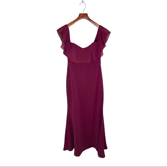 NWT Brideside bridesmaid Lucy dress in Berry 6XL - Picture 2 of 8